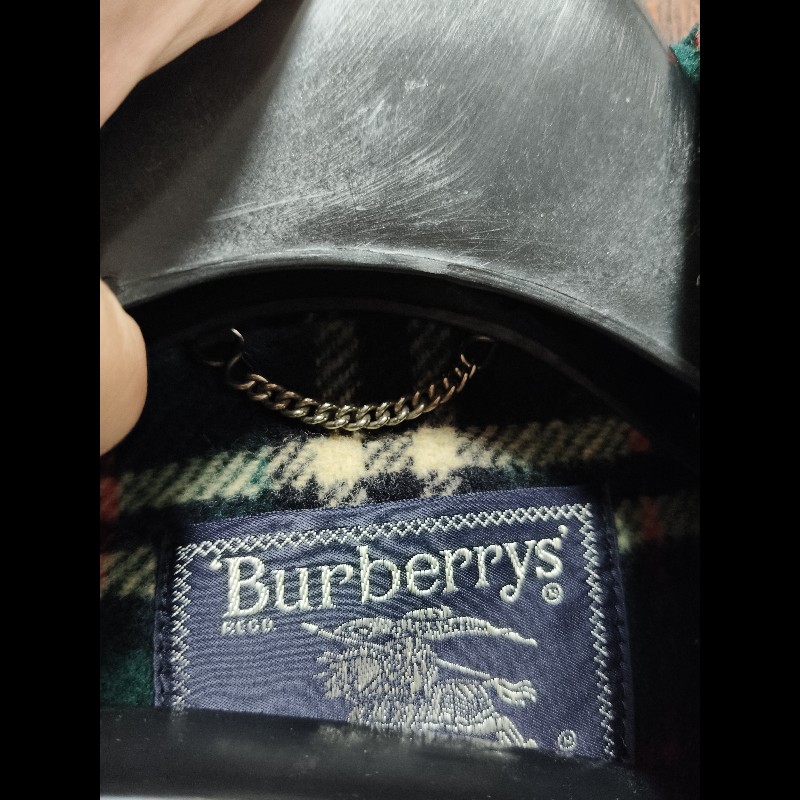 Burberry 綠色大衣-11