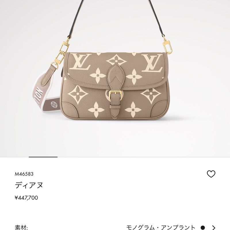 路易威登LV~M46583Daine斑鳩灰~法棍包-7