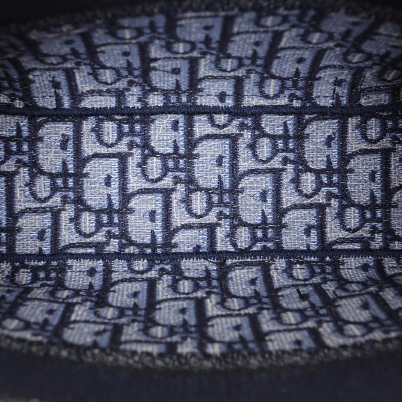 DIOR Diorcamp郵差信使包小號23藍色帆布淺金扣2022肩背包-2