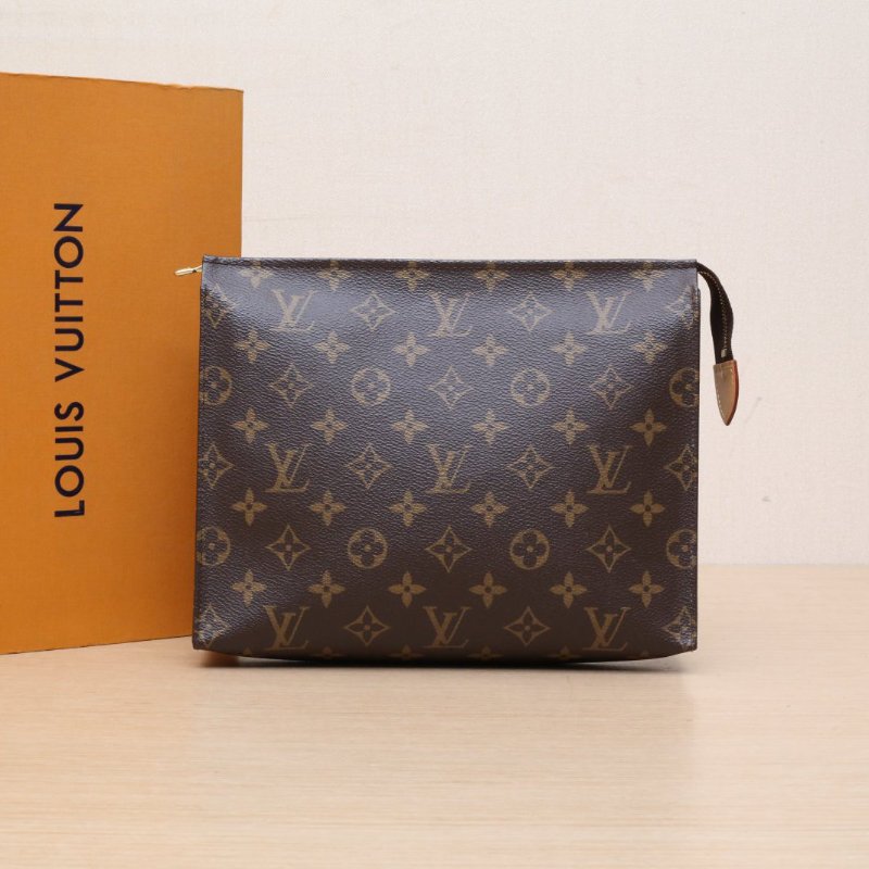 LOUIS VUITTON PocheToilette26號洗漱包老花PVC2021肩背包-0