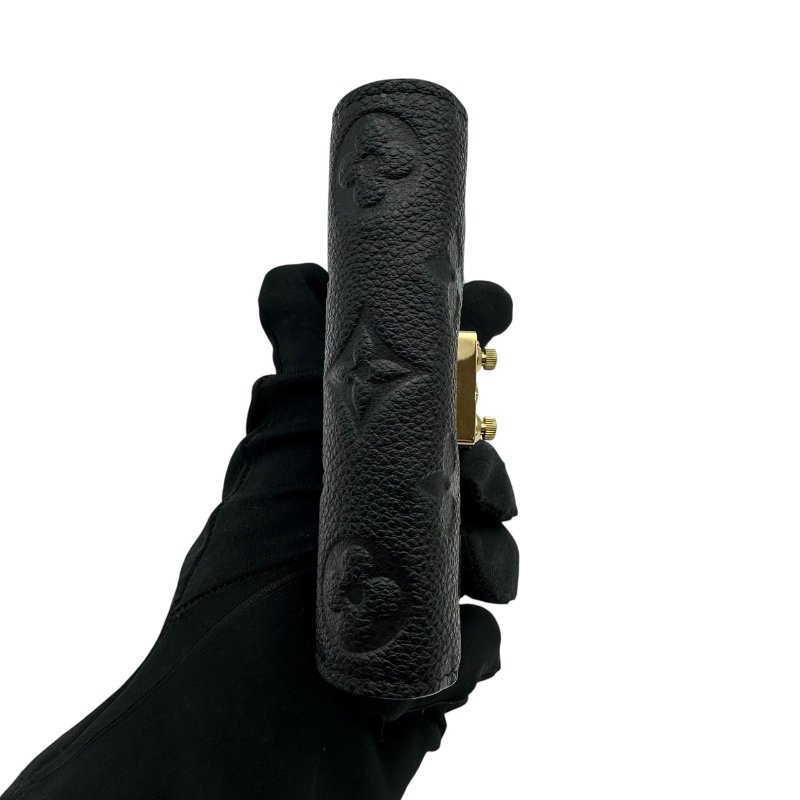 【美收精品】LV 黑色壓花牛皮壓釦短夾 C-21【隔月月中將轉賣至日本 上架期限30天】-5