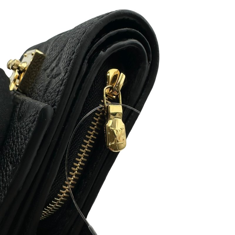 【美收精品】LV 黑色壓花牛皮壓釦短夾 C-21【隔月月中將轉賣至日本 上架期限30天】-7