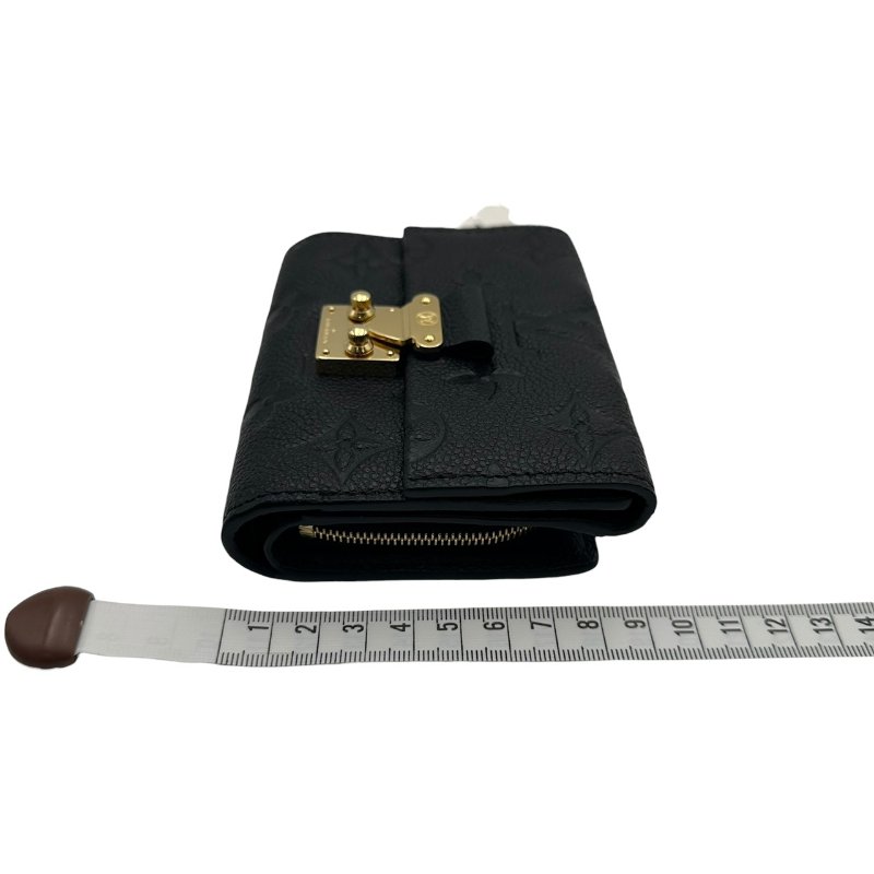 【美收精品】LV 黑色壓花牛皮壓釦短夾 C-21【隔月月中將轉賣至日本 上架期限30天】-12