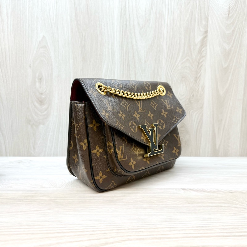 LV原花大logo Passy磁吸釦肩側背包M45592-3