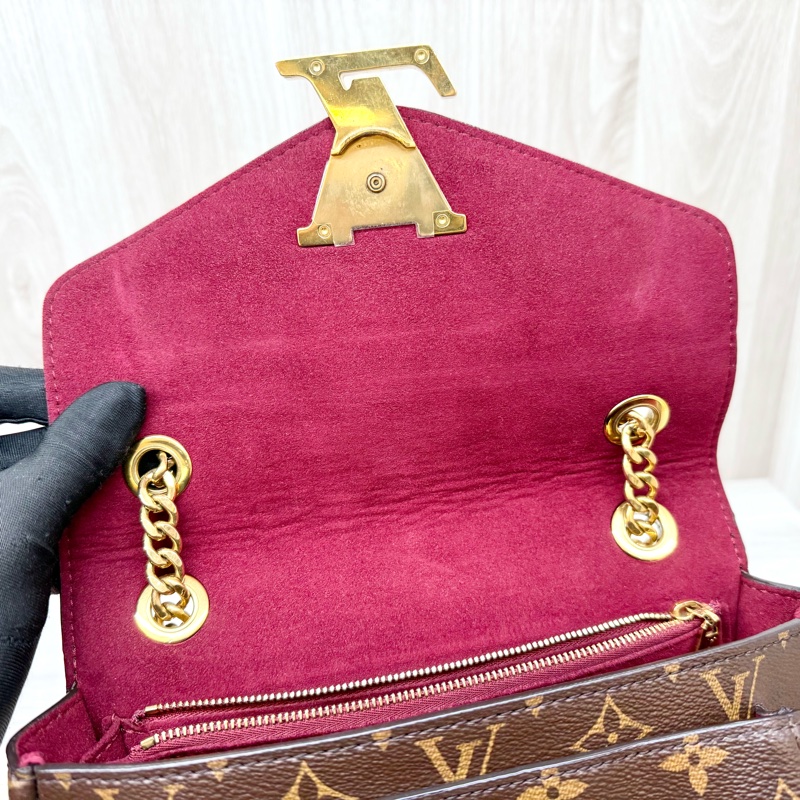 LV原花大logo Passy磁吸釦肩側背包M45592-12