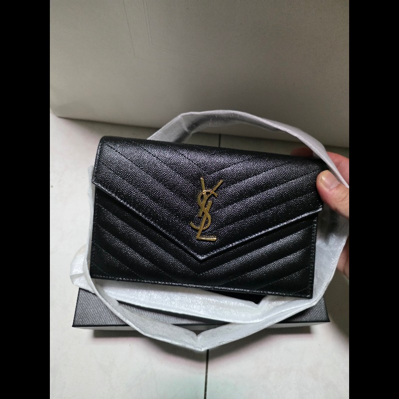 Saint Laurent 牛皮WOC 小號-0