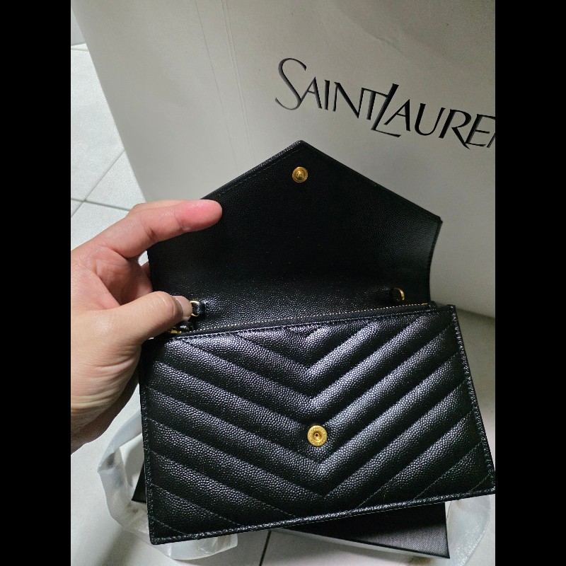 Saint Laurent 牛皮WOC 小號-5