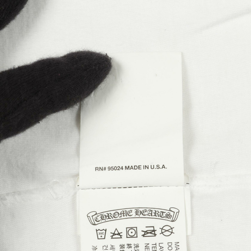 鉻心 CHP 男士純棉白色黑色二手T卹-4