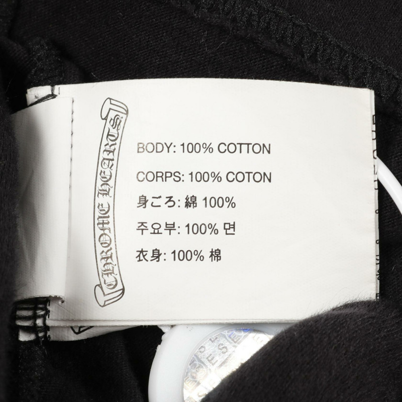 鉻心 (CHROME HEARTS) 醋酸色印花美國拱形標誌T卹,黑色,純棉,男款,二手。-3