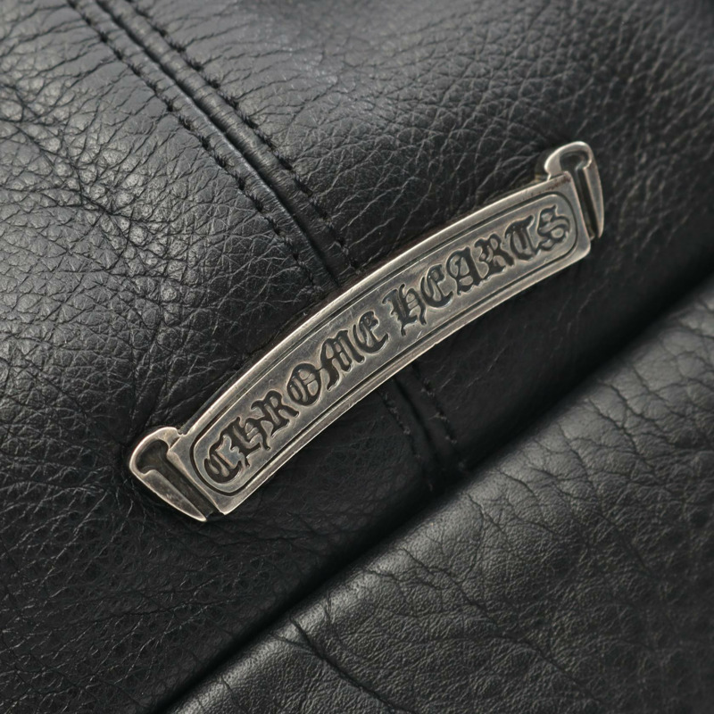 鉻心 (CHROME HEARTS) Snut 腰包 皮革 黑色 二手 男士-3