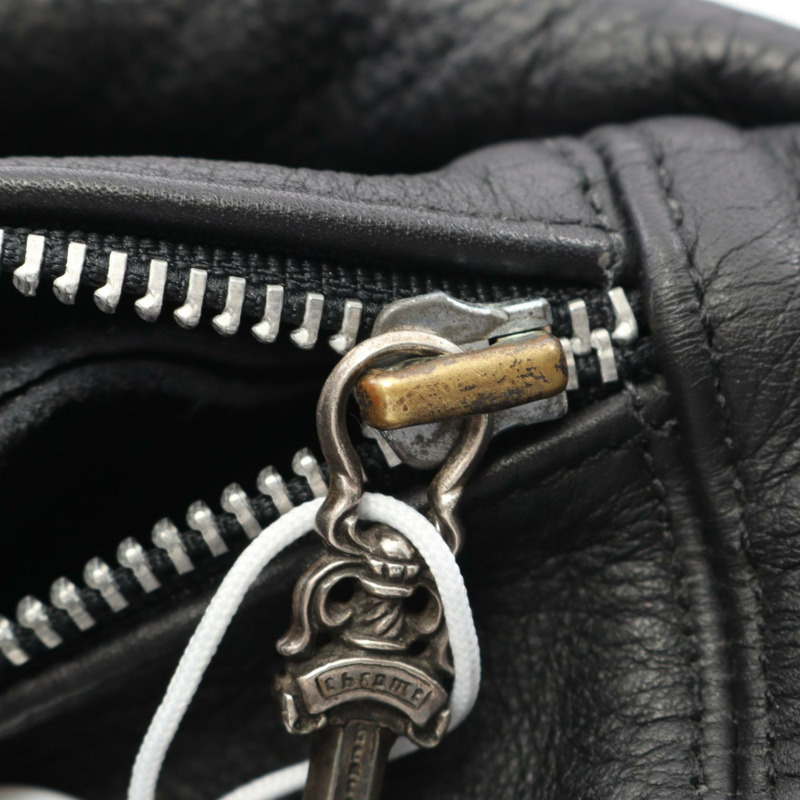 鉻心 (CHROME HEARTS) Snut 腰包 皮革 黑色 二手 男士-4