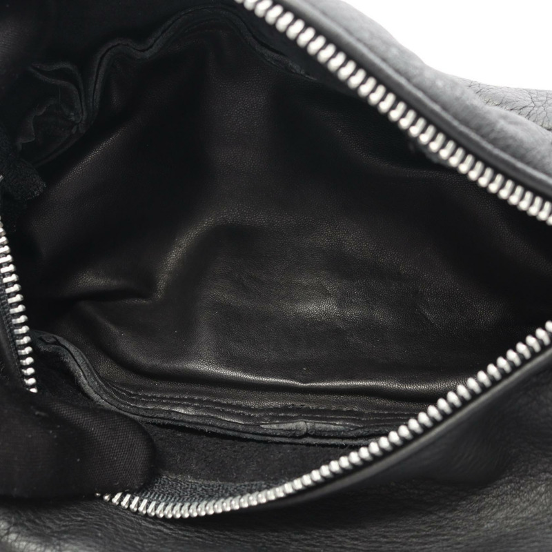 鉻心 (CHROME HEARTS) Snut 腰包 皮革 黑色 二手 男士-7