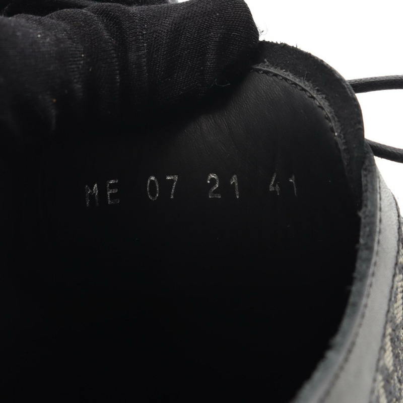 Dior Dior Explorer Derby Shoes Oblique 正裝鞋 皮革帆布 黑色 米色 海軍藍 二手 男士-5