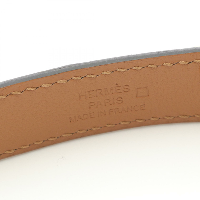 愛馬仕 Kelly 腰帶,霧面鱷魚皮,綠色,二手,女款-3
