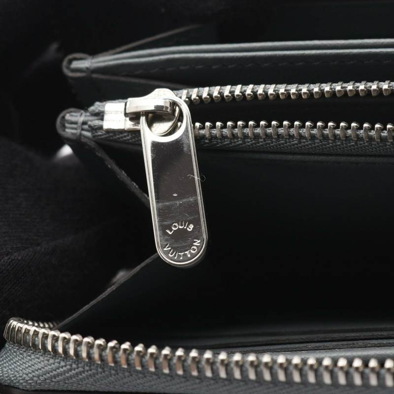 路易威登 Zippy 長版皮夾,附掛鎖,異國風情皮革,灰色,二手女款-8