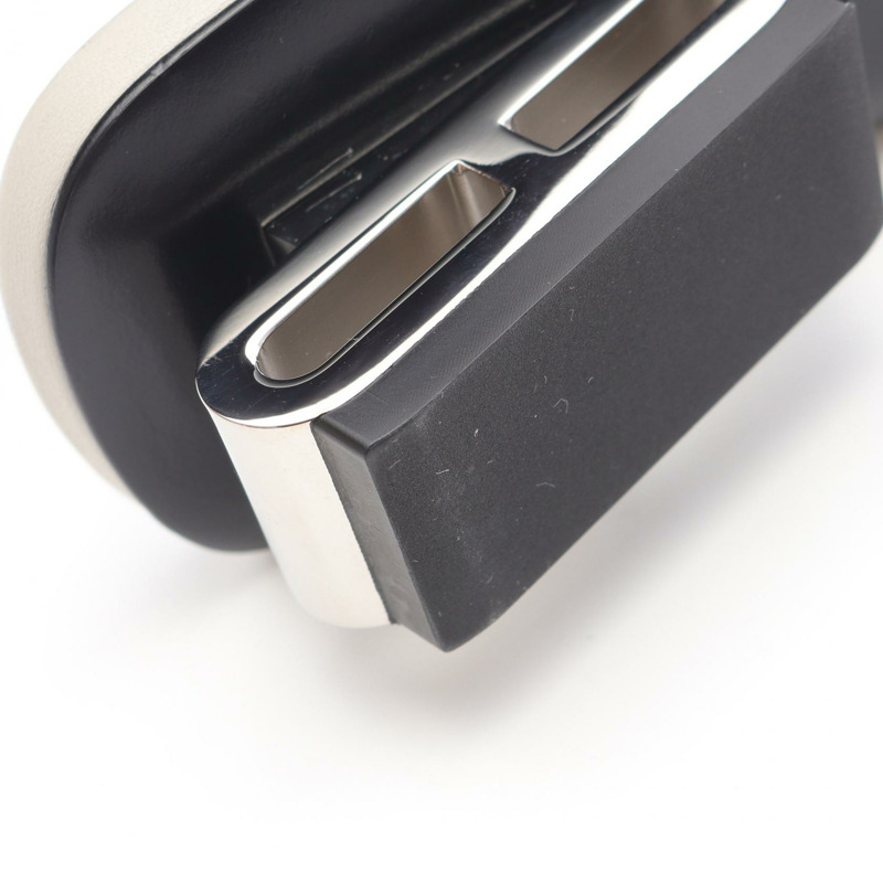 愛馬仕 Idole Chaine d'Ancre 穆勒涼鞋 241084Z 白色皮革 二手 女款 #36-8