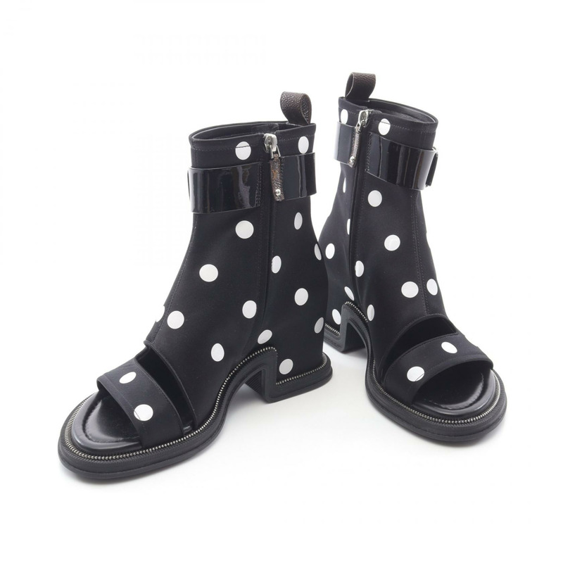 路易威登 Moonlight Monogram 女靴 1AA0KD 漆皮織物 #36.5-2