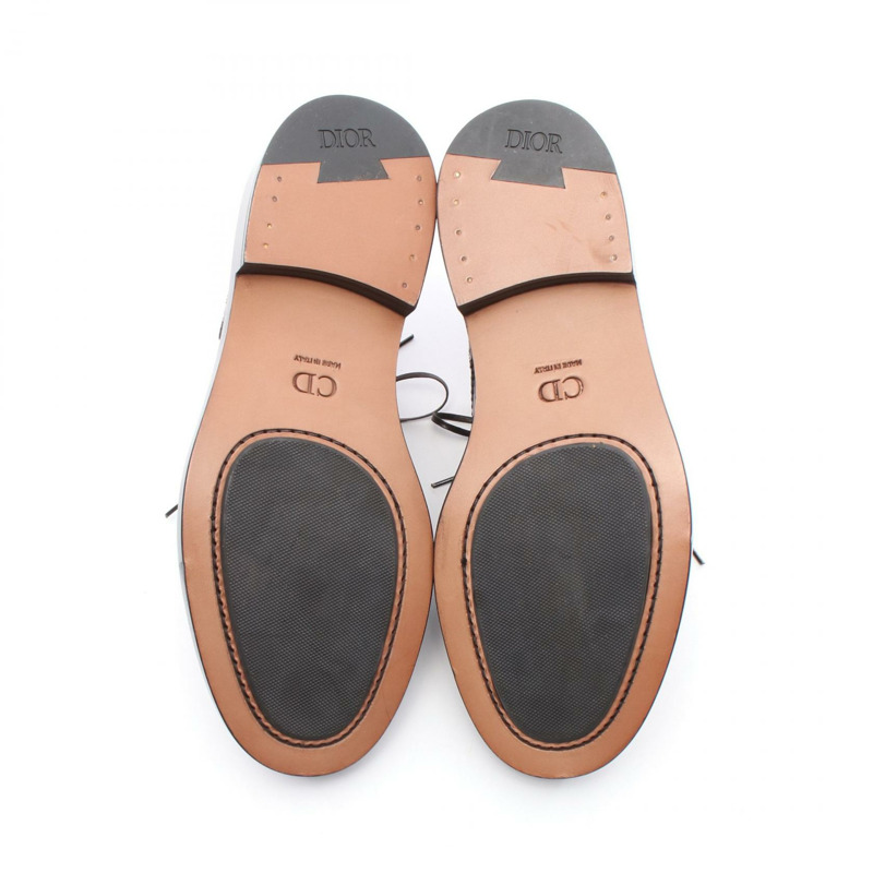 迪奧男士棕色真皮正裝鞋(二手)-3