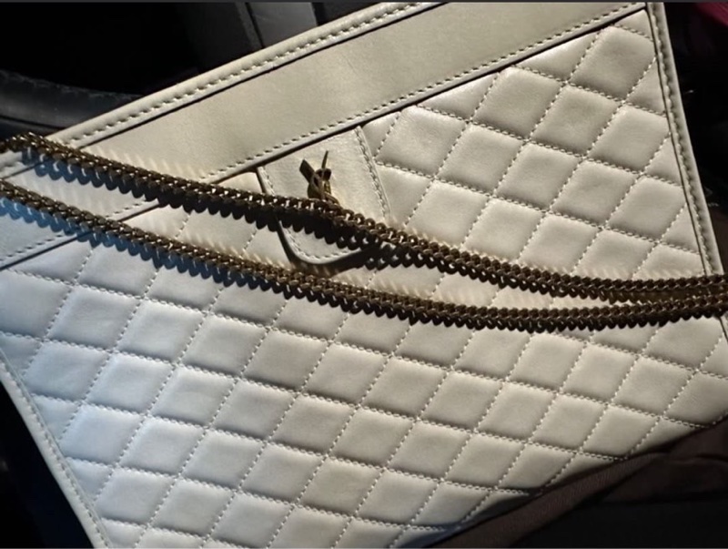 YSL 羊皮 菱格包 🤍🤍🤍💙-4