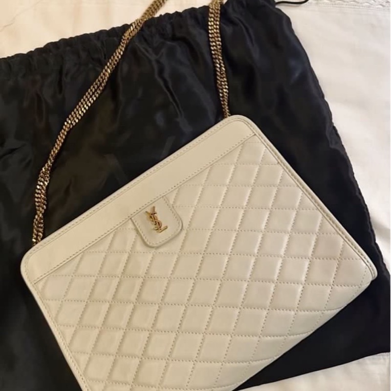 YSL 羊皮 菱格包 🤍🤍🤍💙-7