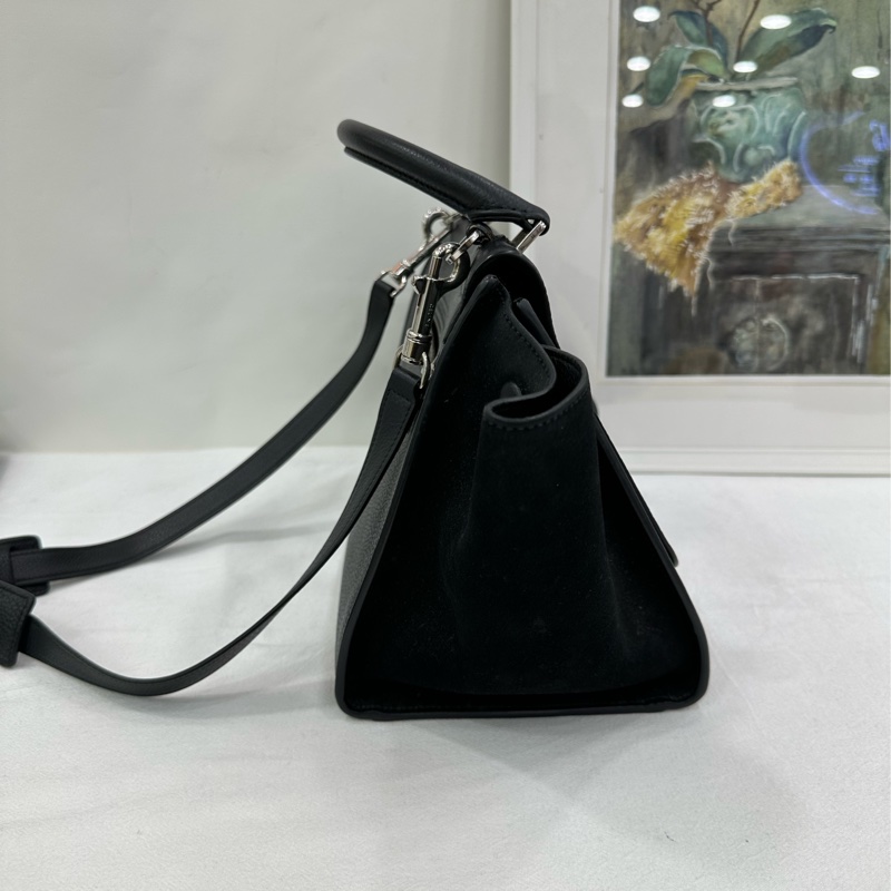 Celine瑟琳trapeze系列黑色中型鞦韆包-3
