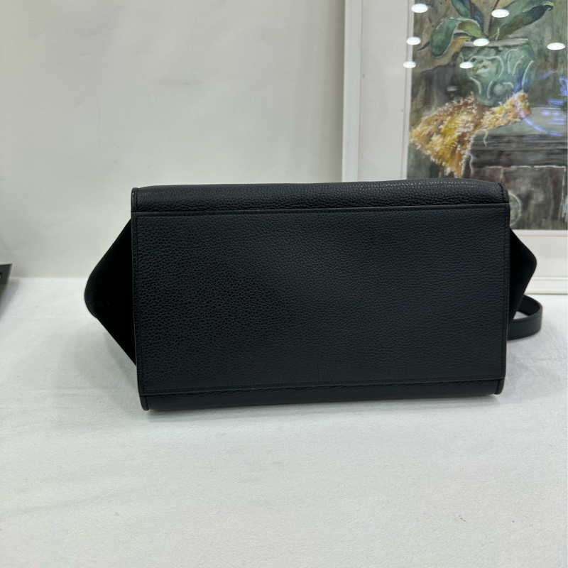 Celine瑟琳trapeze系列黑色中型鞦韆包-6