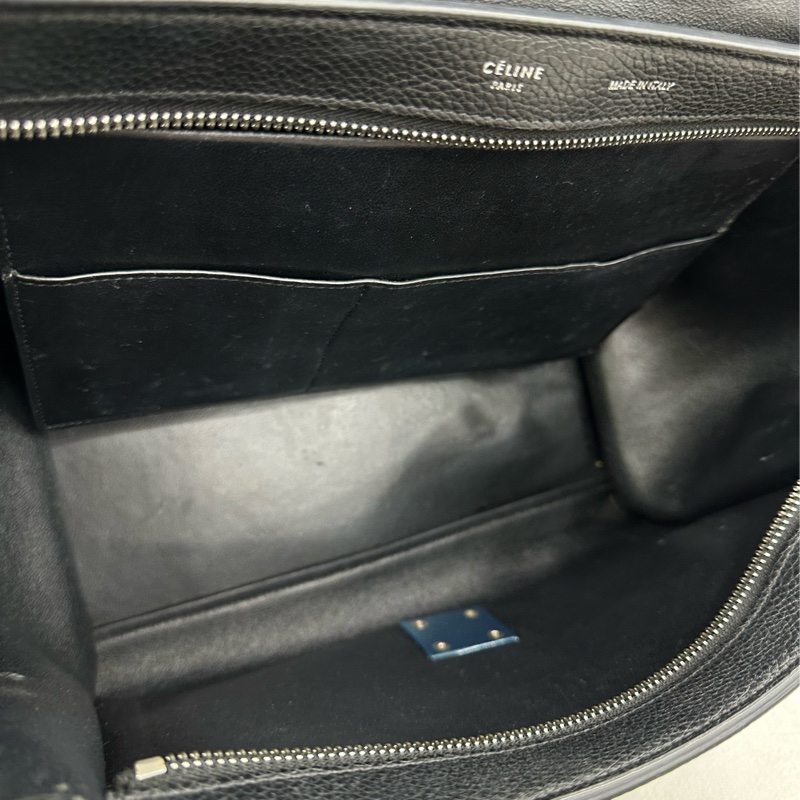 Celine瑟琳trapeze系列黑色中型鞦韆包-8