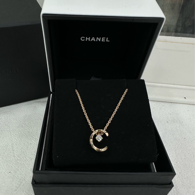 CHANEL香奈兒COCO CRUSH米金水冰月項鍊 2022年全套 有購證有卡-1