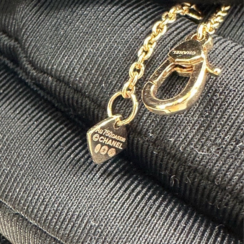 CHANEL香奈兒COCO CRUSH米金水冰月項鍊 2022年全套 有購證有卡-4