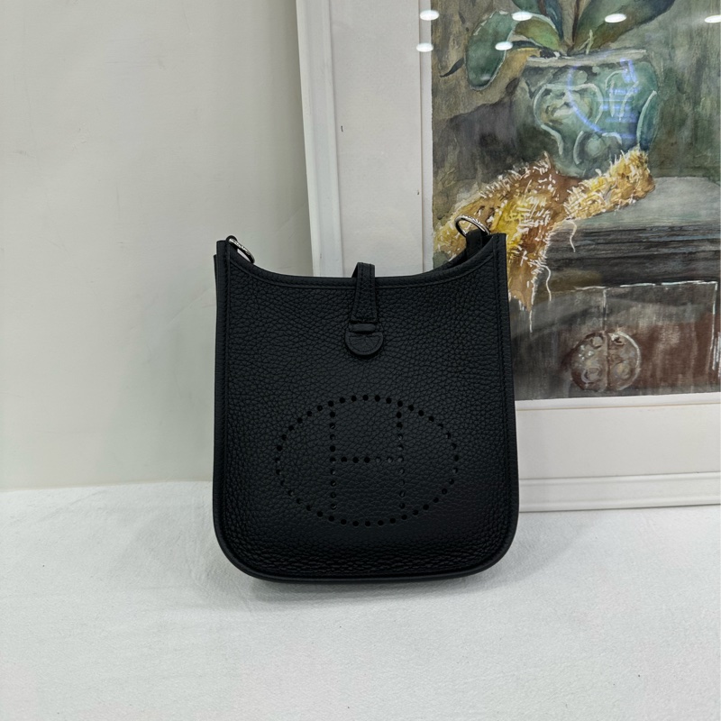 Hermes 爱马仕 Evelyne mini 伊芙琳16 黑银银扣Z刻-1