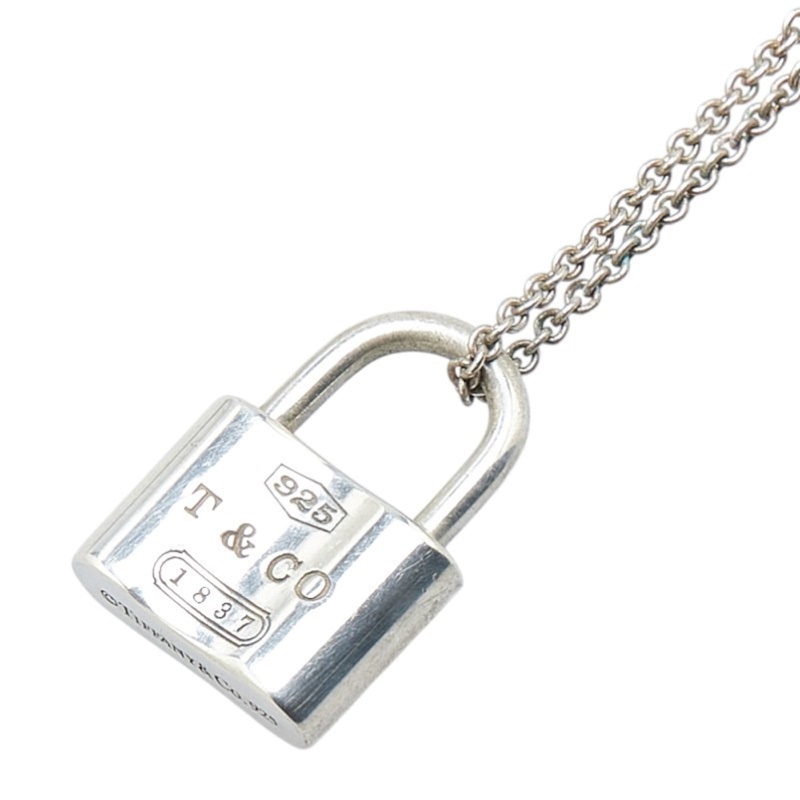 Tiffany&Co.1837系列愛情鎖頭925純銀項鍊-6