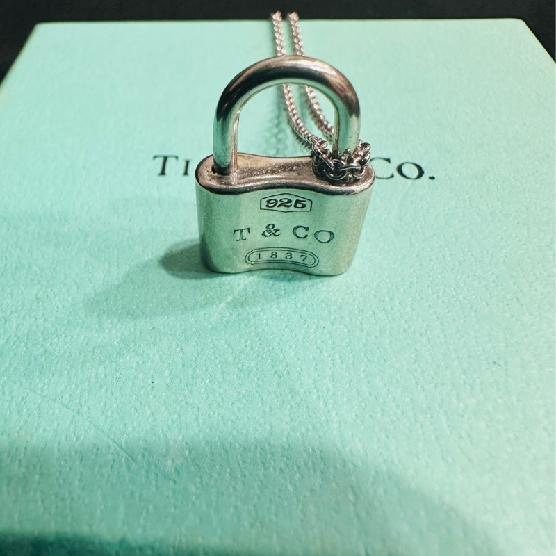 Tiffany&Co.1837系列愛情鎖頭925純銀項鍊-8