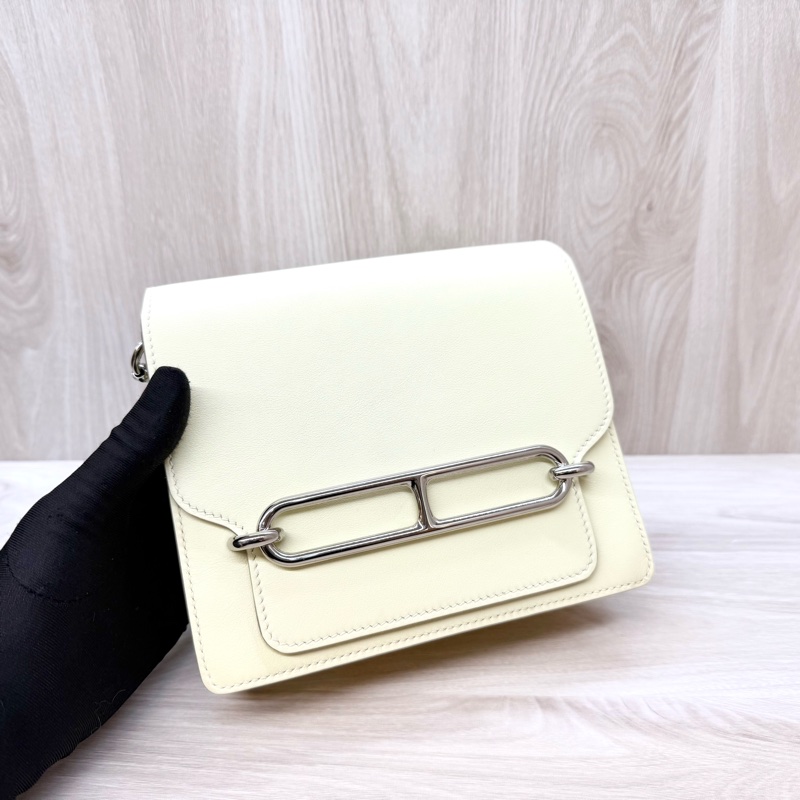 HERMES I8米爾頓黃swift銀釦Roulis Mini 18包H079195-4