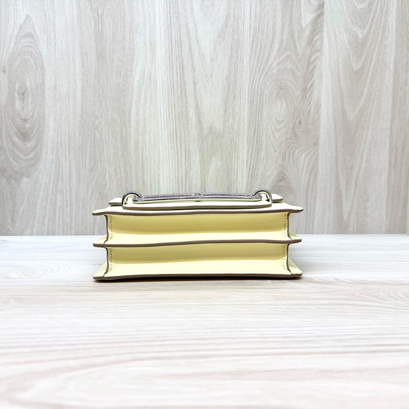 HERMES I8米爾頓黃swift銀釦Roulis Mini 18包H079195-5