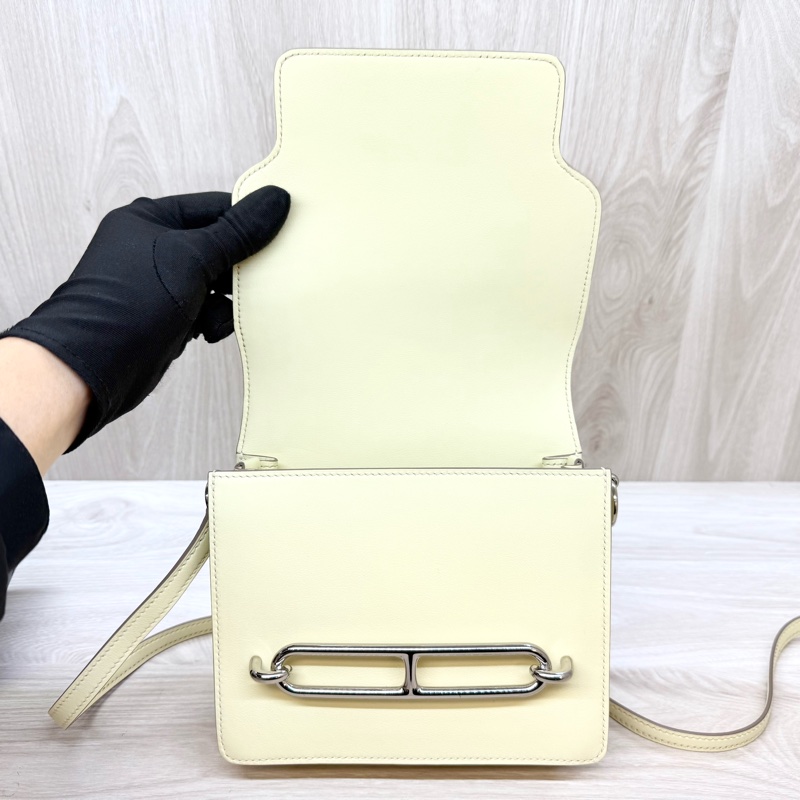 HERMES I8米爾頓黃swift銀釦Roulis Mini 18包H079195-8