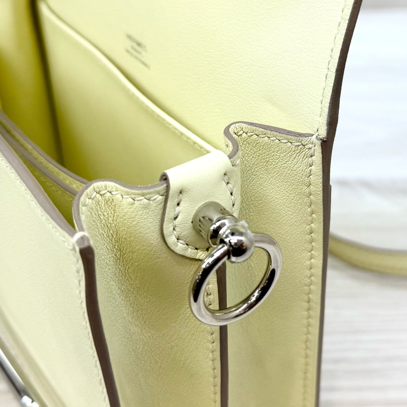 HERMES I8米爾頓黃swift銀釦Roulis Mini 18包H079195-18
