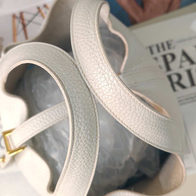 Hermès Picotin18 奶昔白金扣 tc皮 D刻-4