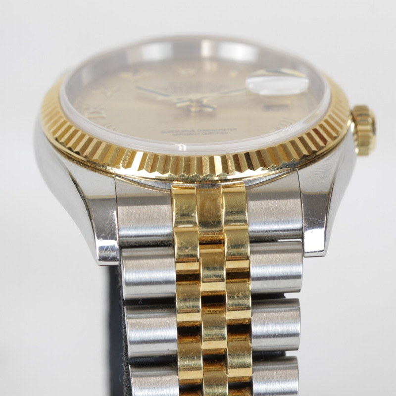 勞力士 Datejust 116233(附錶鍊)男士精鋼腕錶,金/銀色-3