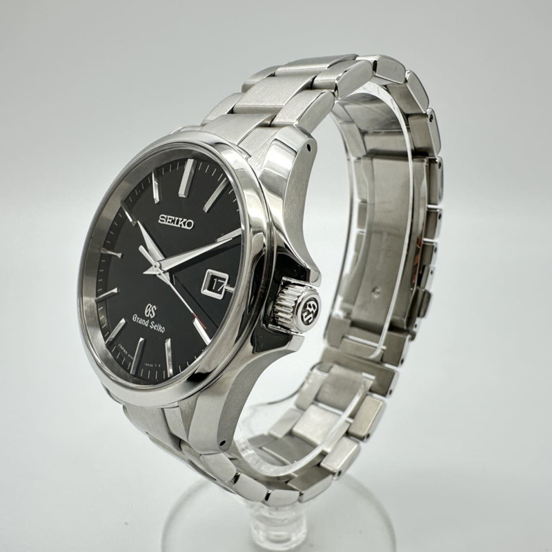 精工 Grand Seiko SBGX083 9F62-0AG0 男士腕錶,附日期顯示,石英機芯,銀/黑色錶盤-2