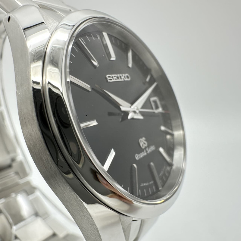 精工 Grand Seiko SBGX083 9F62-0AG0 男士腕錶,附日期顯示,石英機芯,銀/黑色錶盤-3