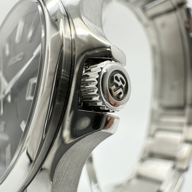 精工 Grand Seiko SBGX083 9F62-0AG0 男士腕錶,附日期顯示,石英機芯,銀/黑色錶盤-4