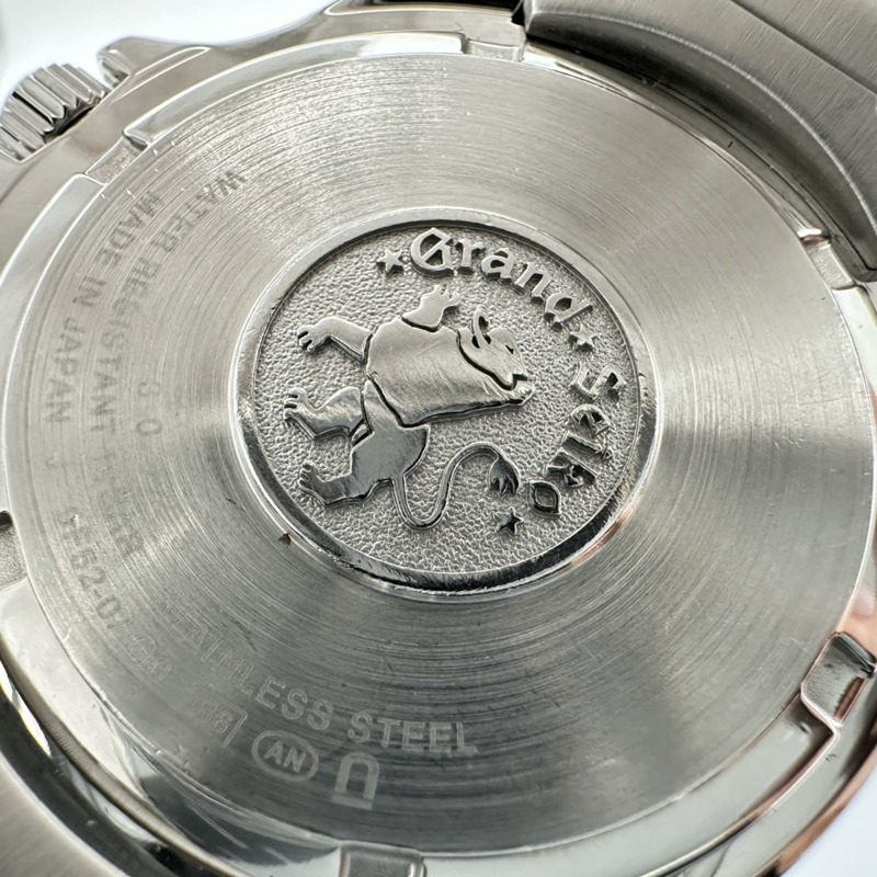 精工 Grand Seiko SBGX083 9F62-0AG0 男士腕錶,附日期顯示,石英機芯,銀/黑色錶盤-7