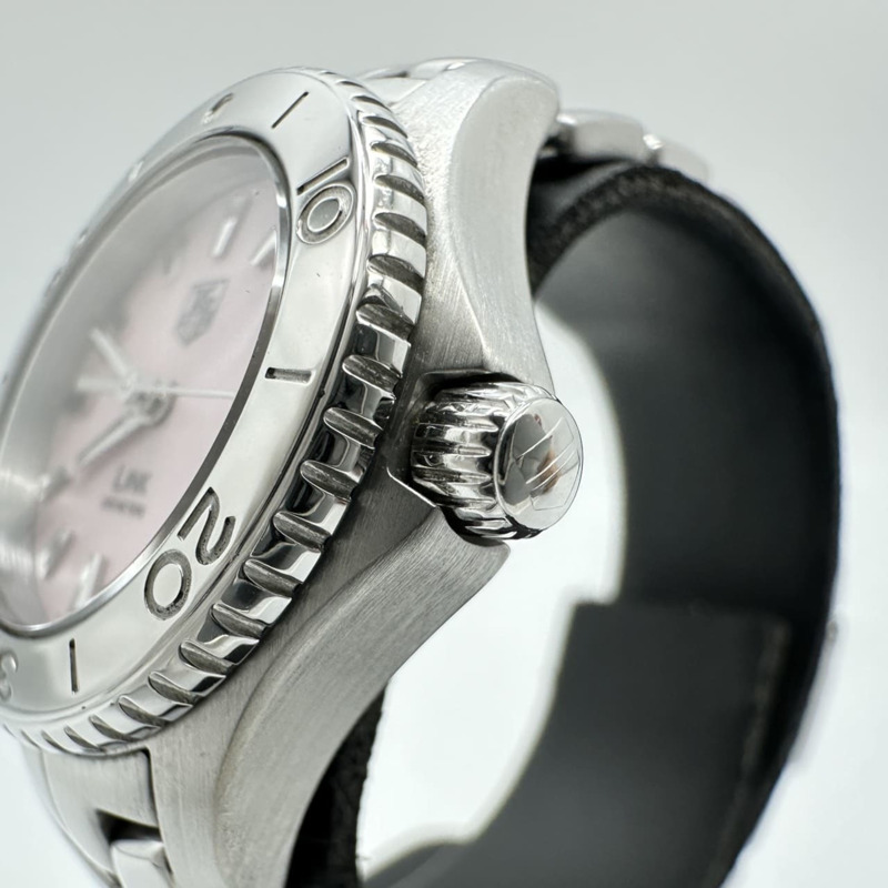 拋光 TAG HEUER Link WJ1315-1 手錶,日期顯示,石英機芯,銀色錶殼,粉紅色錶殼,女士款,ITIOC46FFZZE-4