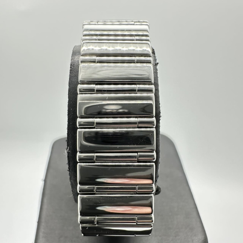 歐米茄星座系列 Cale Quadra 鑽石石英不鏽鋼粉紅錶殼女錶 1537.73-7