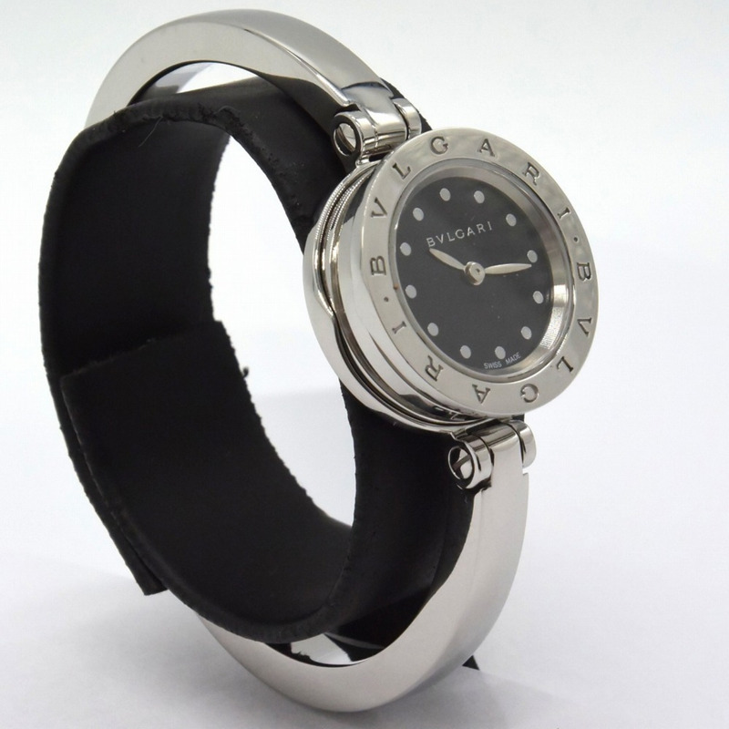 寶格麗 B.zero1 BZ23S 石英錶,電池驅動,銀色錶殼,黑色錶盤,女士款,ITHTEXS8GXB4-3