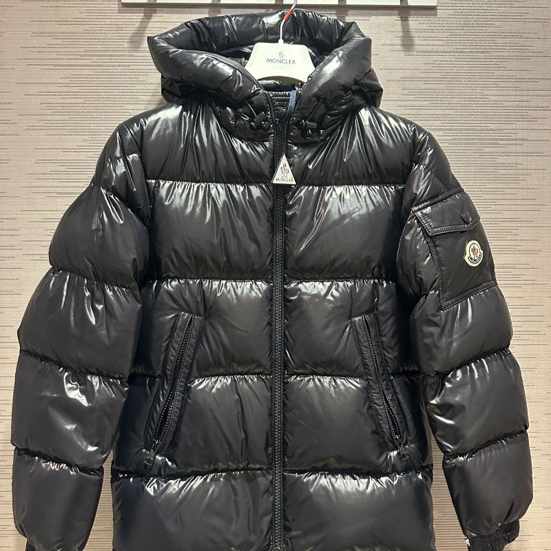 💎Han's house精品服飾💎 moncler Ecrins 羽絨 連帽外套 黑 現貨 男成人00=女 S ~ L 原價67600-8