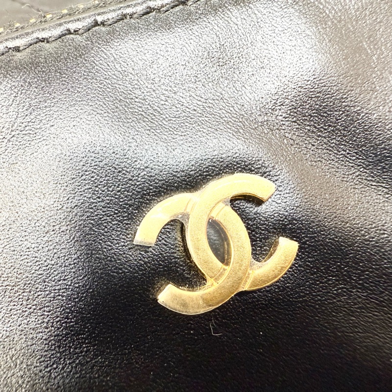 CHANEL黑金牛皮中號22包/AS3261-13