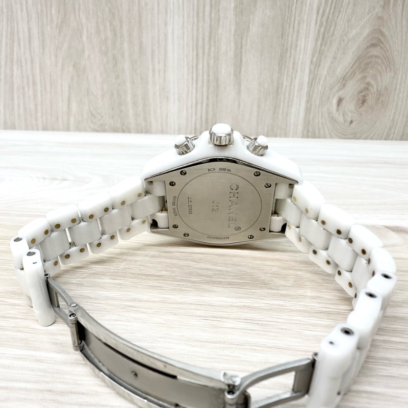 Chanel白陶瓷Chronograph三眼記憶碼41mm J12 H1007-9