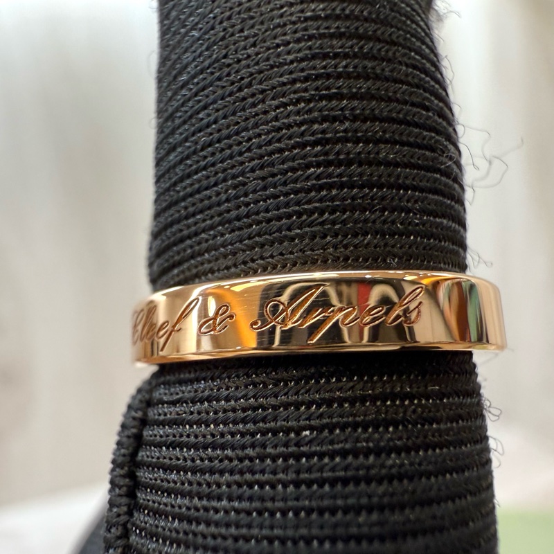 VCA 18K玫瑰金鑲鑽Toujours Signature Etoiles戒指RP7REOO-8