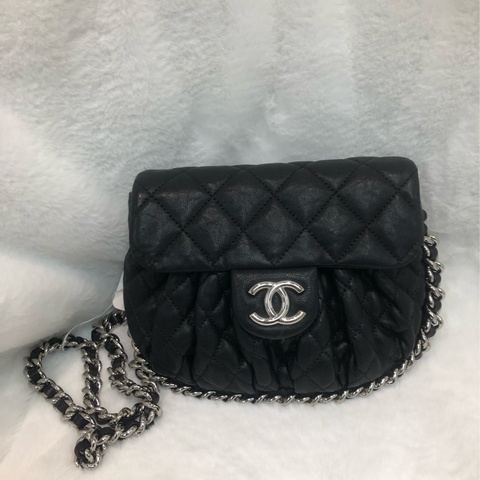 Chanel 黑銀燒賣袋 XC042